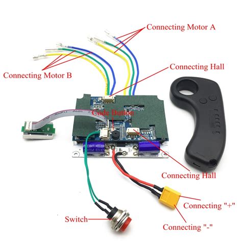 electric skateboard wiring